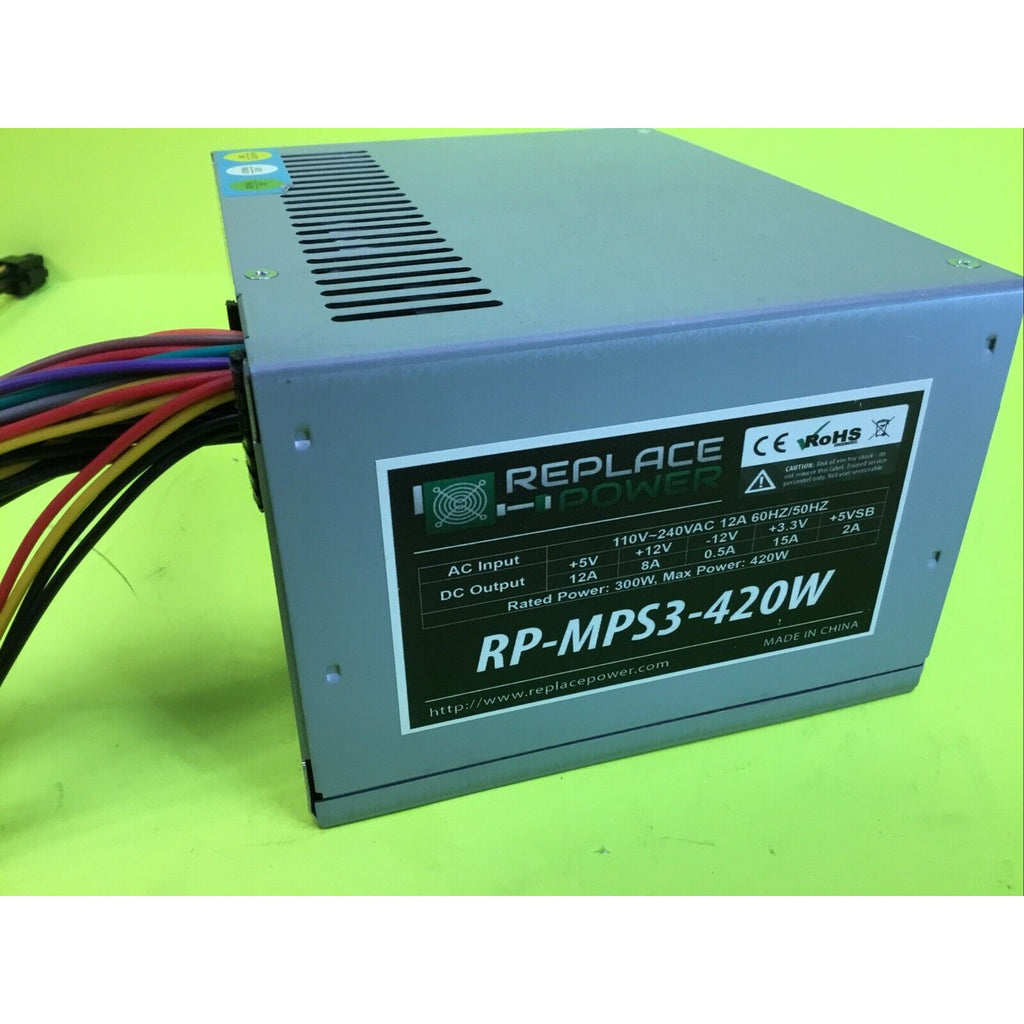 Replace Power RP-MPS3-420W Dell XPS PC ATX Power Supply