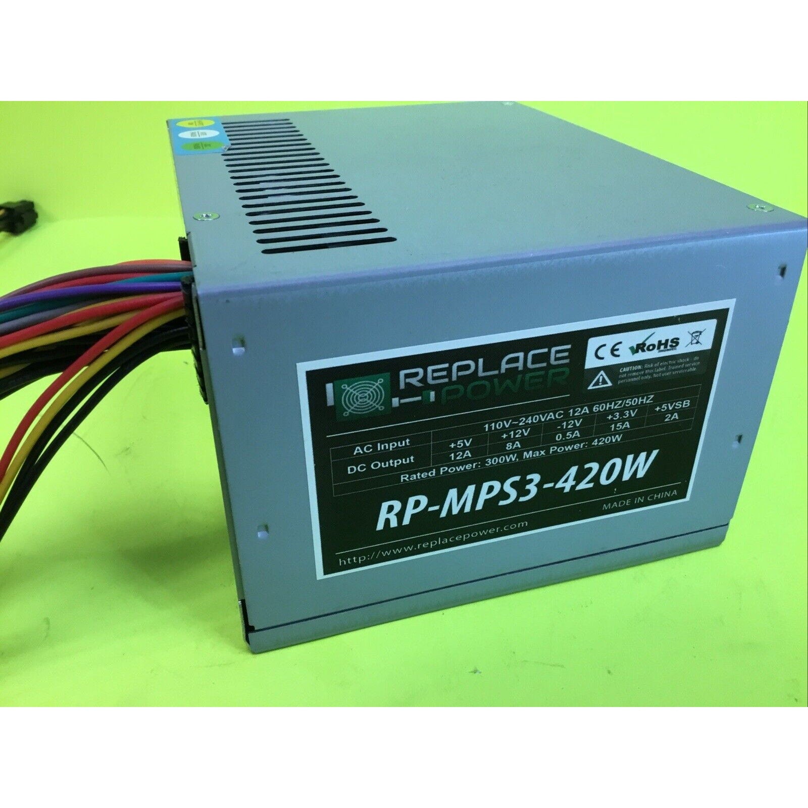 Replace Power RP-MPS3-420W Dell XPS PC ATX Power Supply