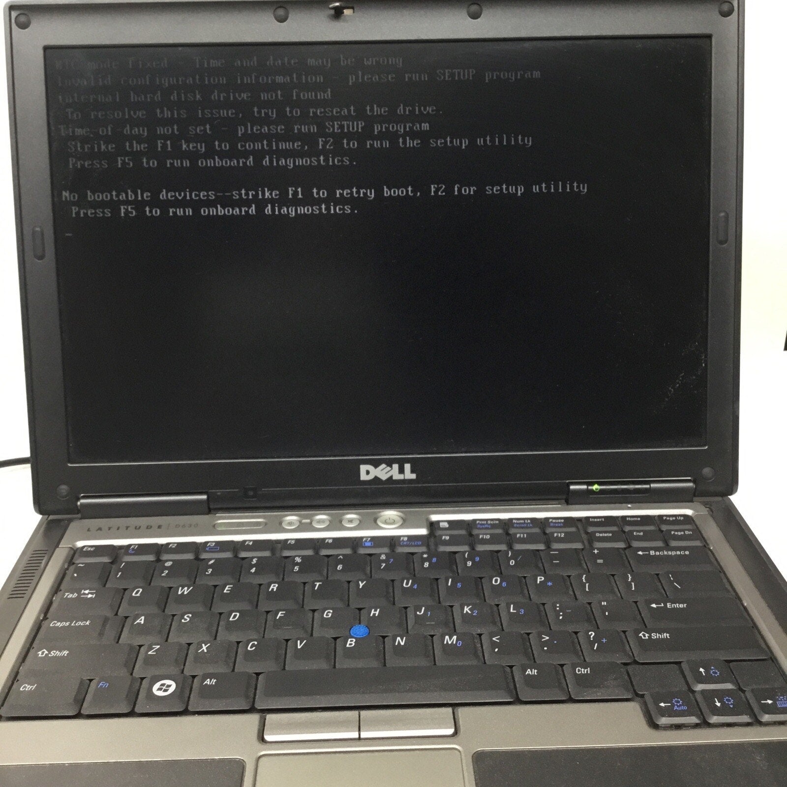 Dell Latitude D630 14" Laptop Intel Centrino Duo No HDD No Battery For Parts
