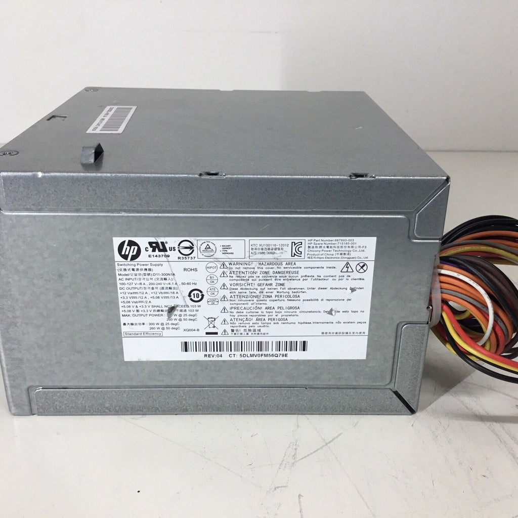 HP D11-300N1A 300W 24-Pin Power Supply - For Parts