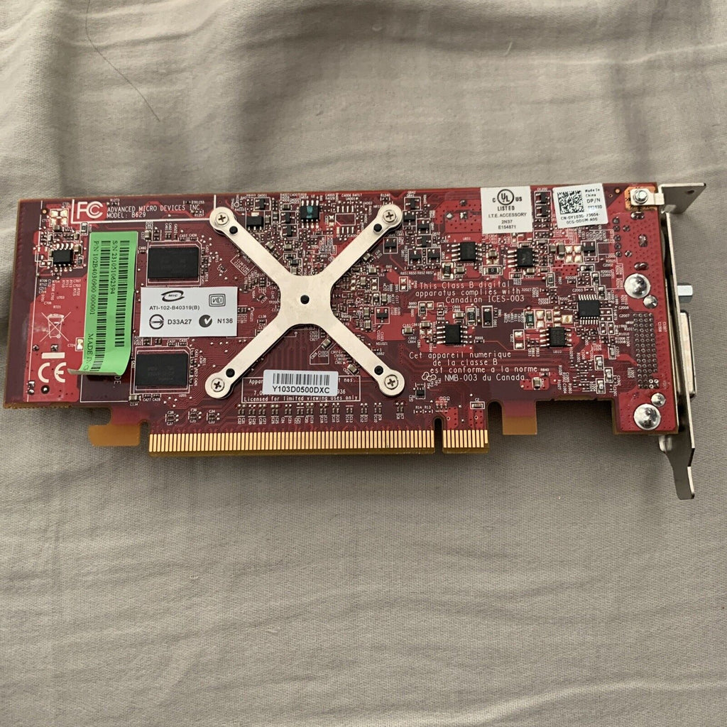 DELL ATI Radeon HD3450 256MB PCIe x16 DMS-59 Low Profile Video Card Y103D 0Y103D