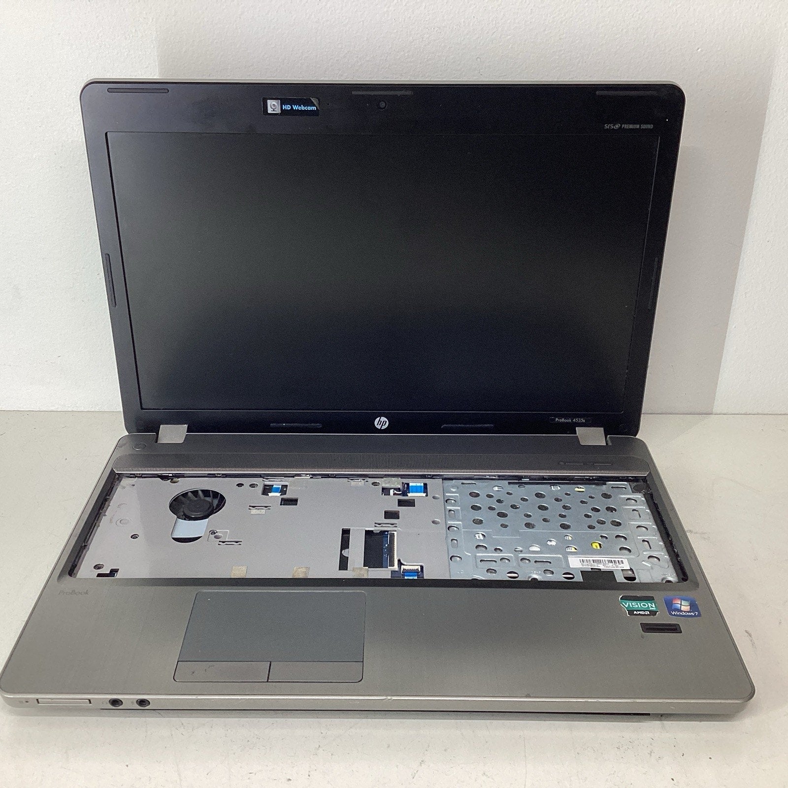 HP Probook 4535s 15.6" Laptop AMD Vision Pro 8GB RAM No HDD/Keyboard - For Parts