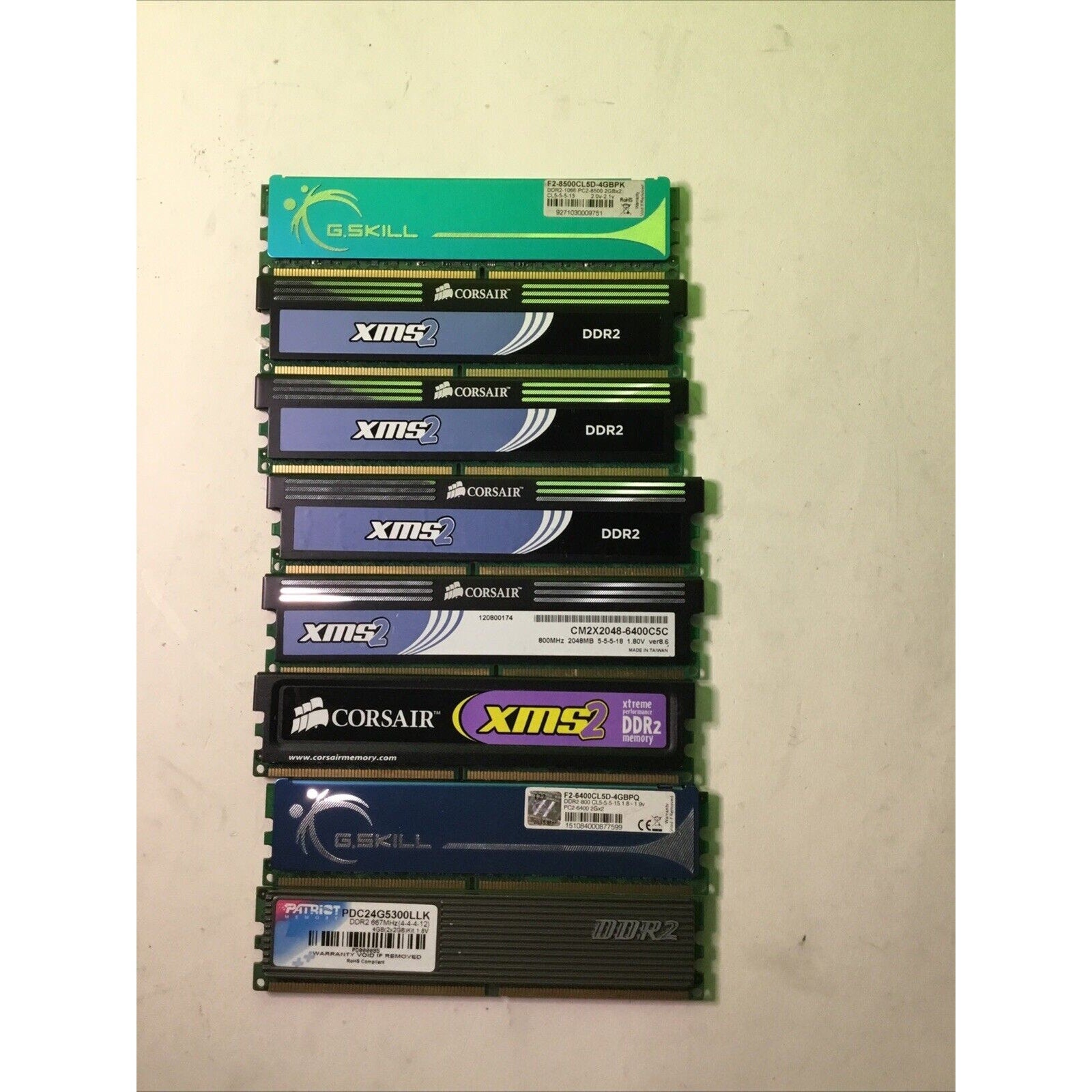x8 Desktop Gaming Memory Lot PC2