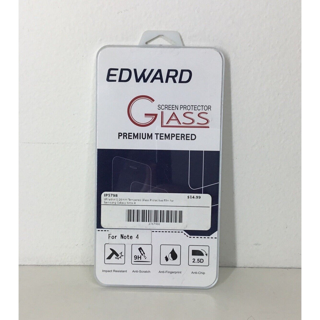 Lot of 5 - LCD Clear Glass Screen Protector for Samsung Galaxy Note 4