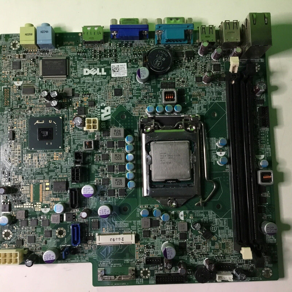 Genuine OEM Dell Optiplex 790 Intel Motherboard Core i3 2120 0NKW6Y Tested