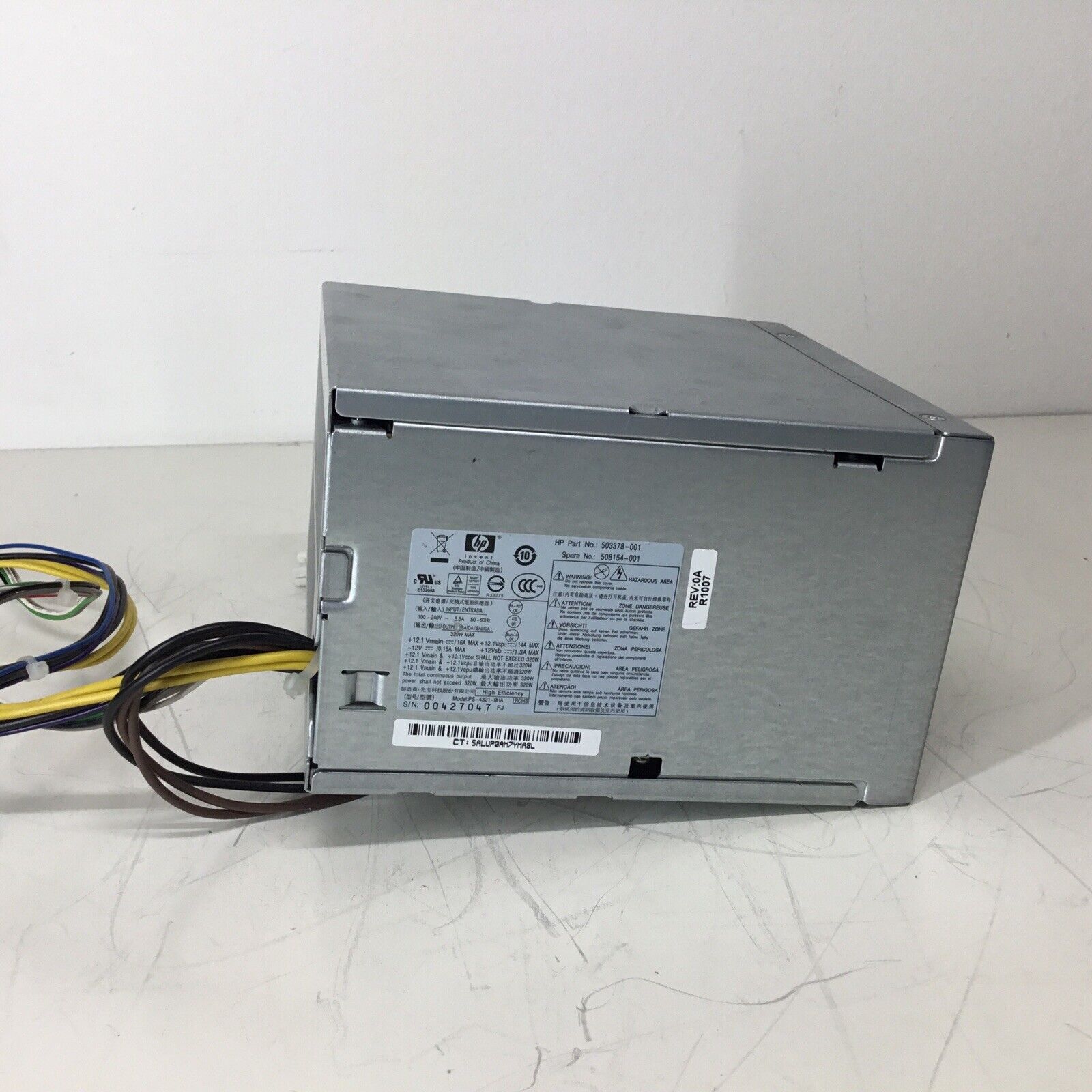 HP PS-4321-9HA 320W Desktop Power Supply 503378-001 508154-001 - For Parts