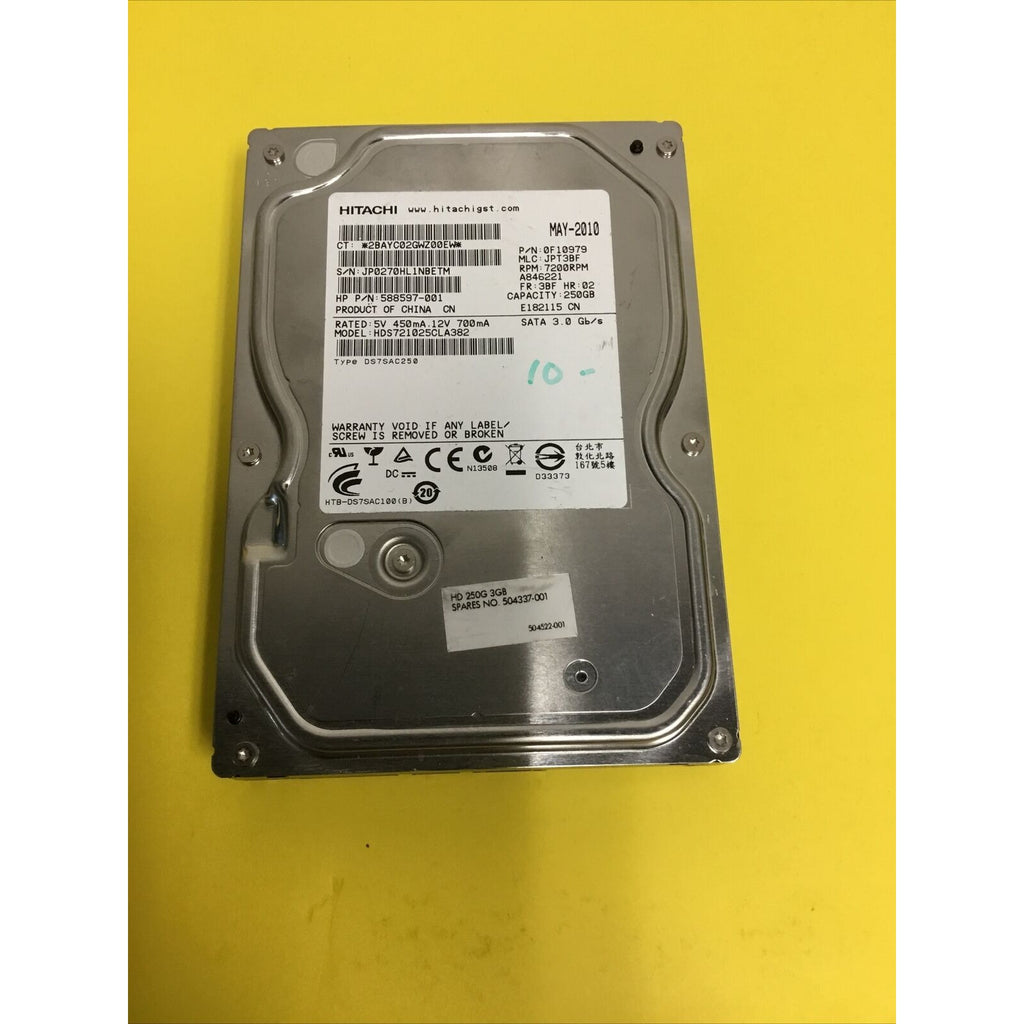 Hitachi HDS721025CLA382 250 GB 3.5 in SATA II Desktop Hard Drive