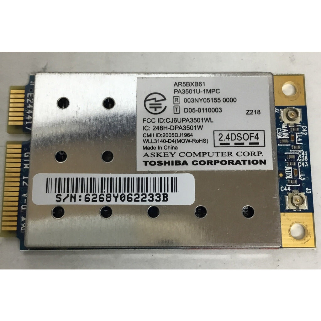 Toshiba Mini PCI Express Wireless Card AR5BXB61 PA3501U-1MPC