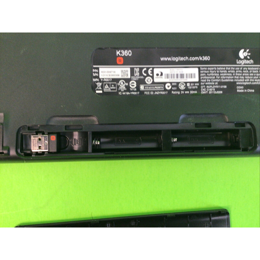 LOGITECH K360 Wireless Keyboard with Dongle
