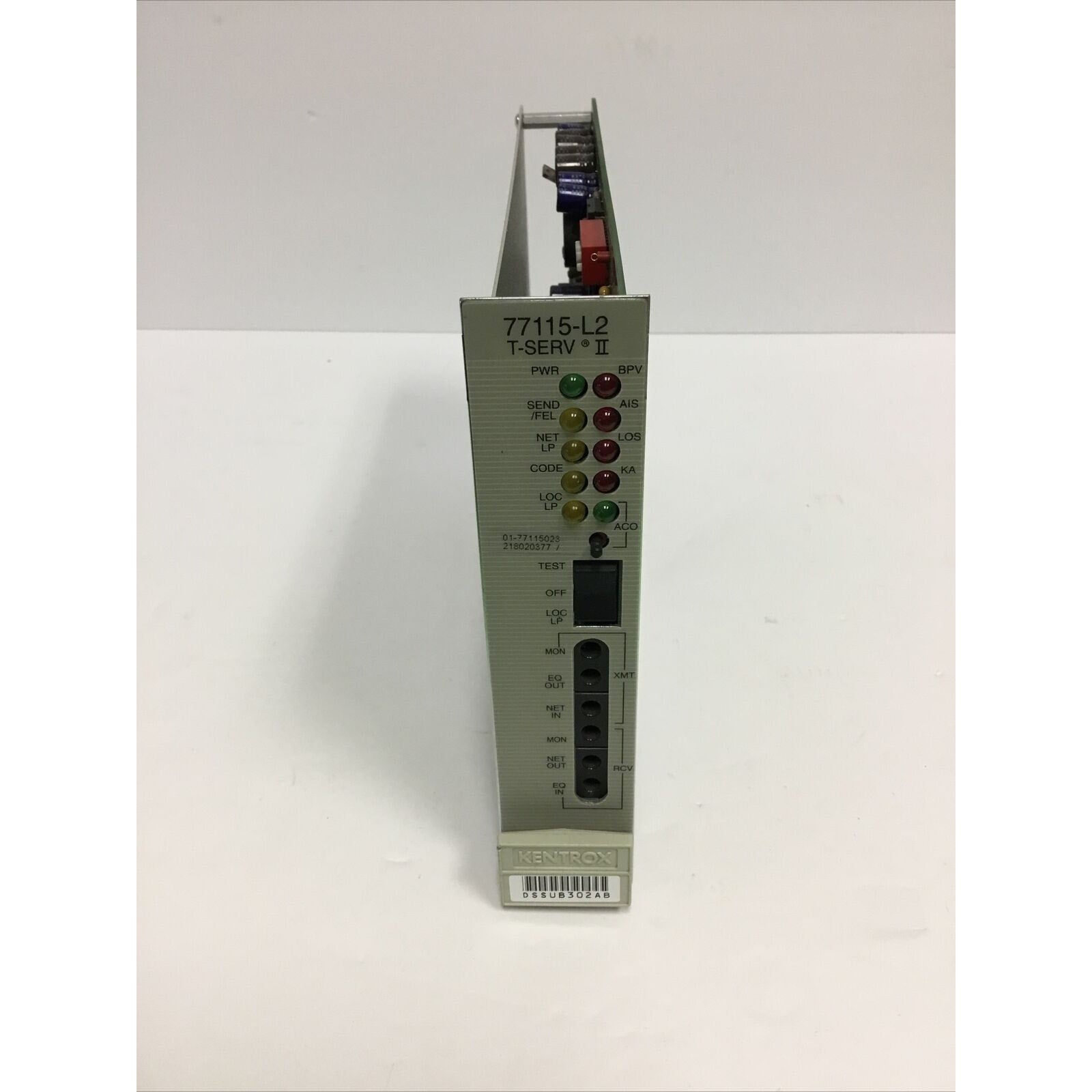 ADC Kentrox 77115 -L2 T-Serv II T1 Channel Service Unit, Plug-In Card