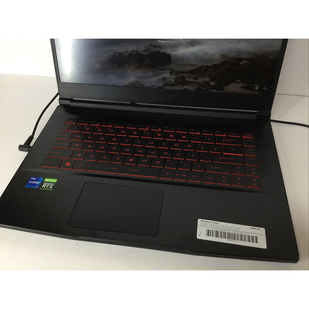 MSI GF63 Thin 11UD - i7-11800H, 16GB RAM, 512GB SSD, RTX 3050Ti