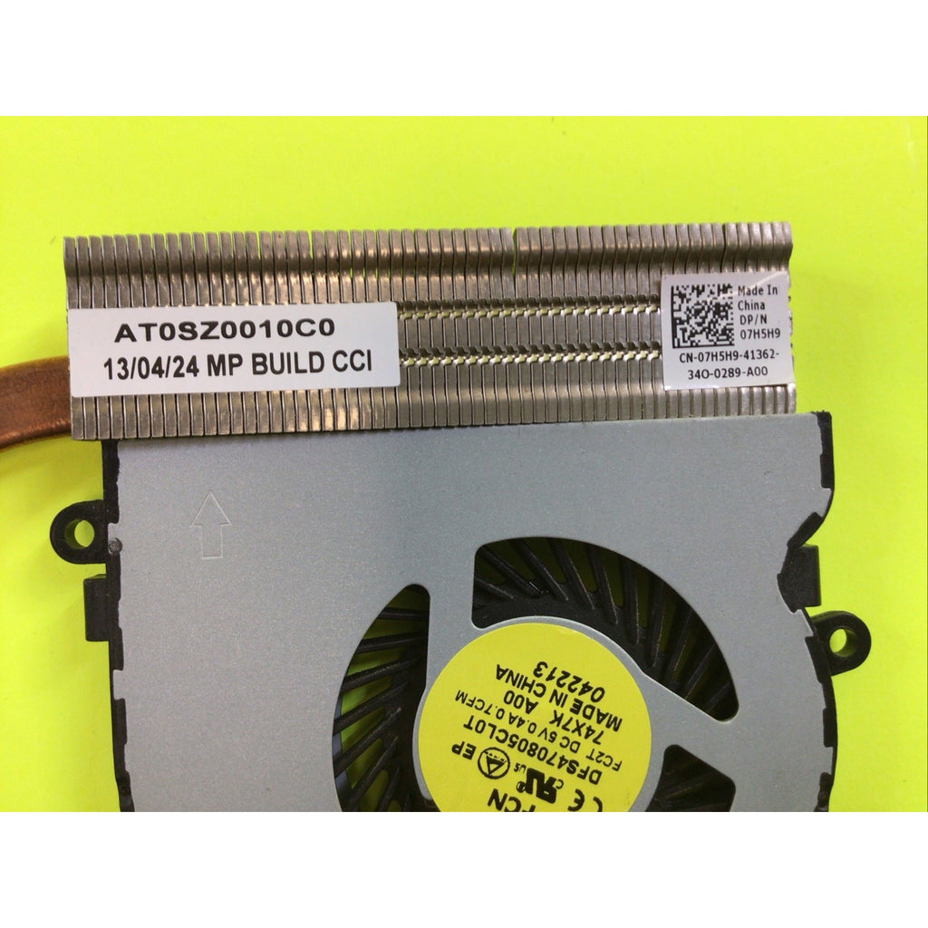 Dell Inspiron 15 3521 CPU Cooling Fan and Heatsink 07H5H9