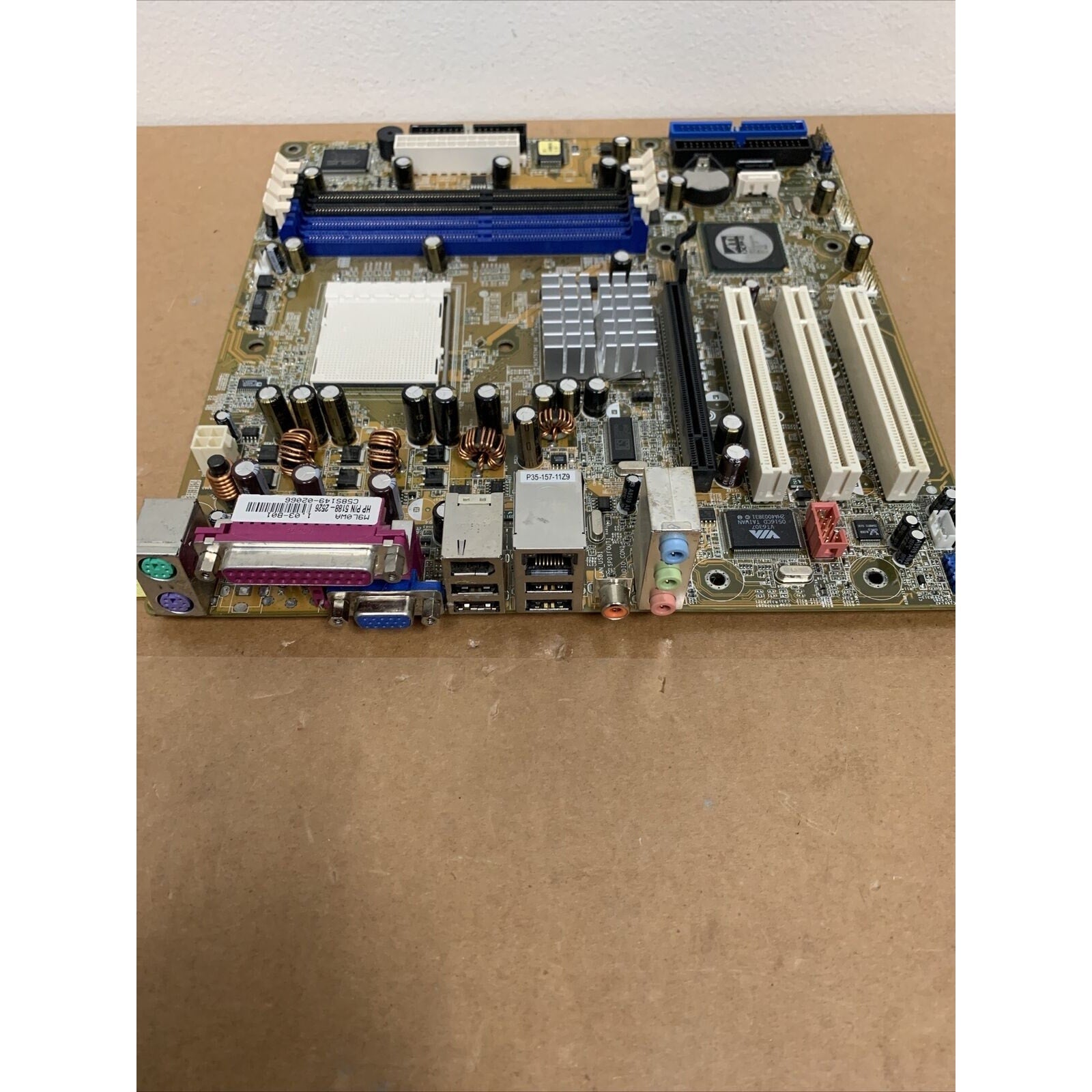 HP Motherboard ASUS A8AE-LE 5188-2526 AMD Athlon 64 - Damaged In Shipping - READ