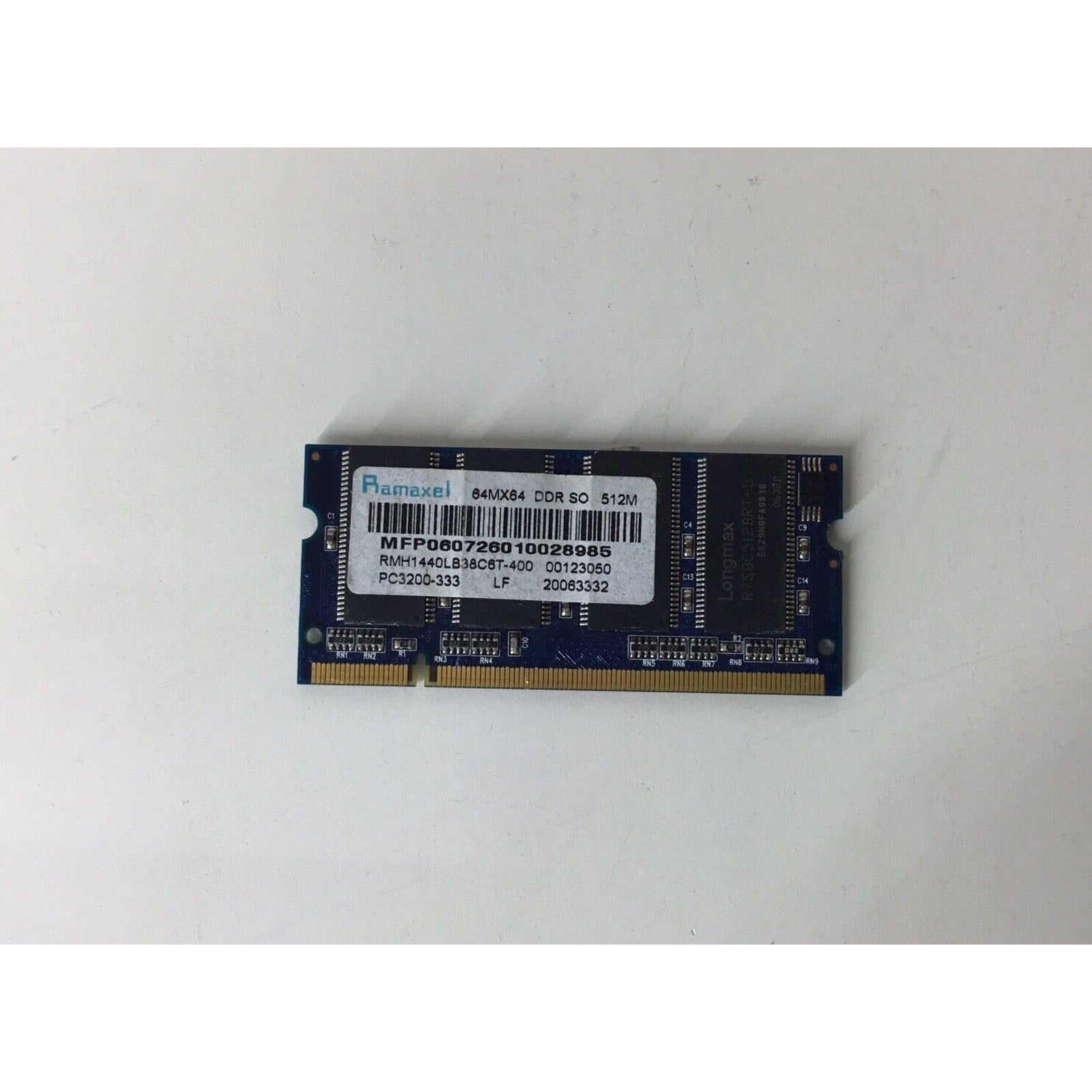 Ramaxel 64MX64 DDR SO 512MB Ram Memory SPS-403799-001 PC3200-333