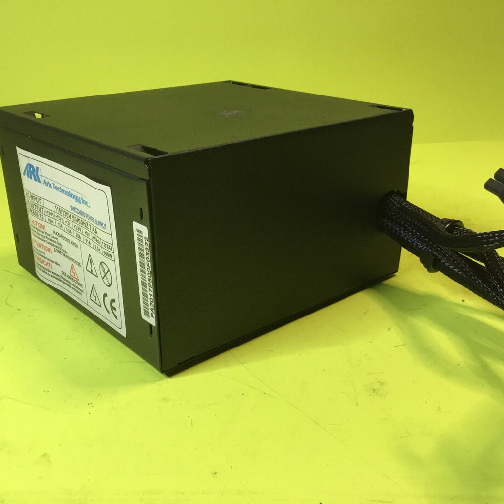 ARK Technology ATX Powersupply ARK600/12 FOR PARTS or REPAIR