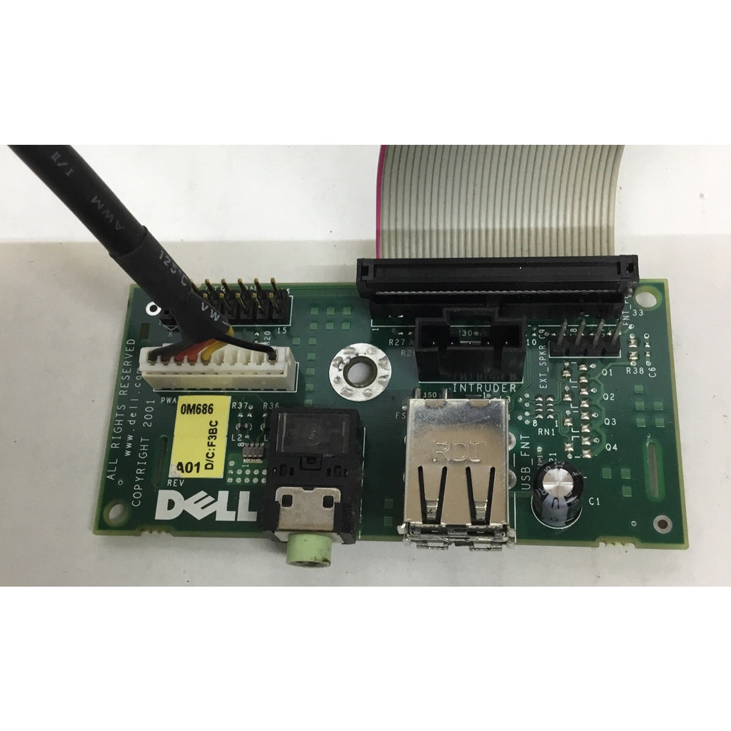 0M686 Dell OptiPlex GX260 GX27 PC Audio USB I/O Port Board - 0M686 With Wires
