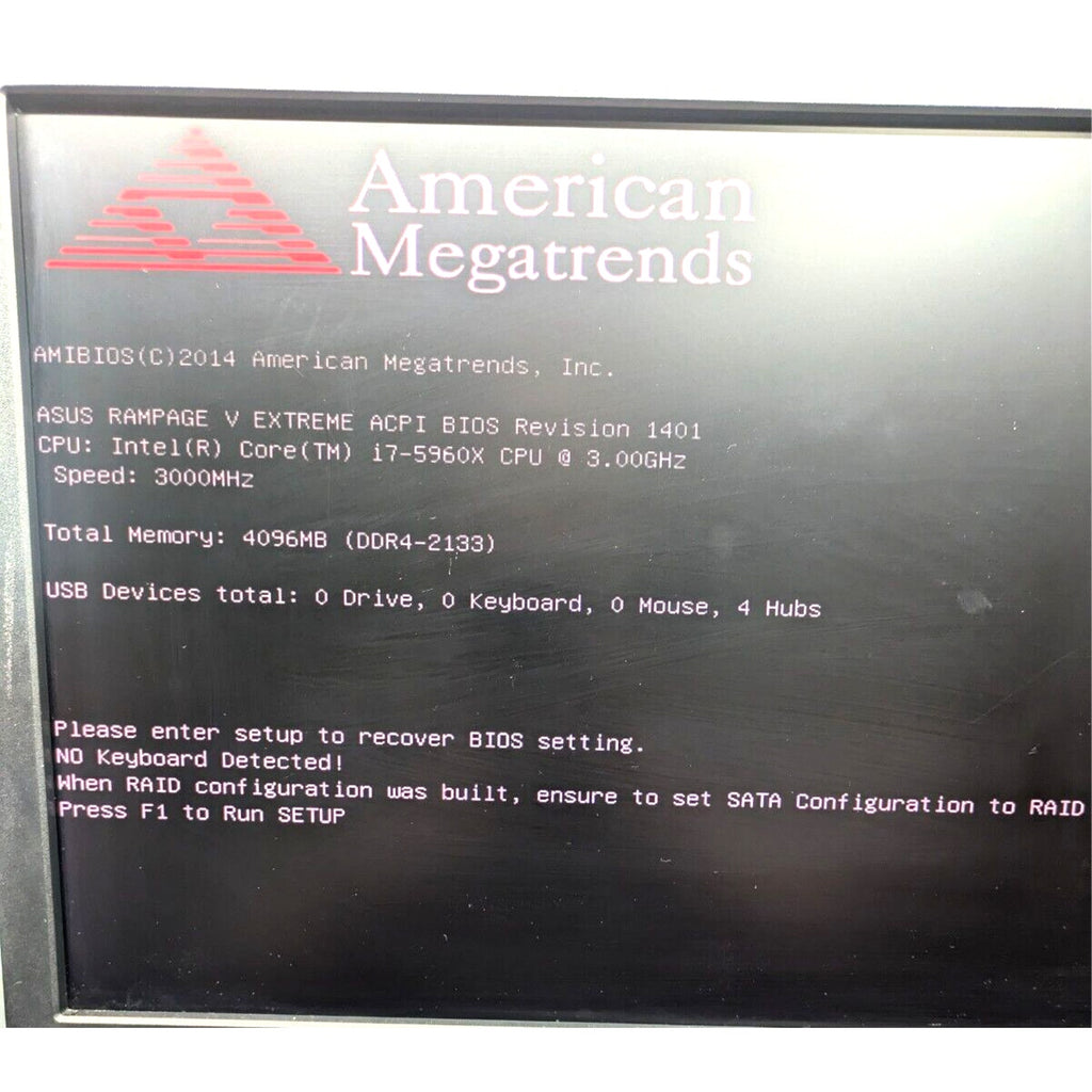ASUS RAMPAGE V EXTREME U3.1 MOBO w/ Core i7-5960X & 4GB 2400MHz DDR4 RAM Bundle