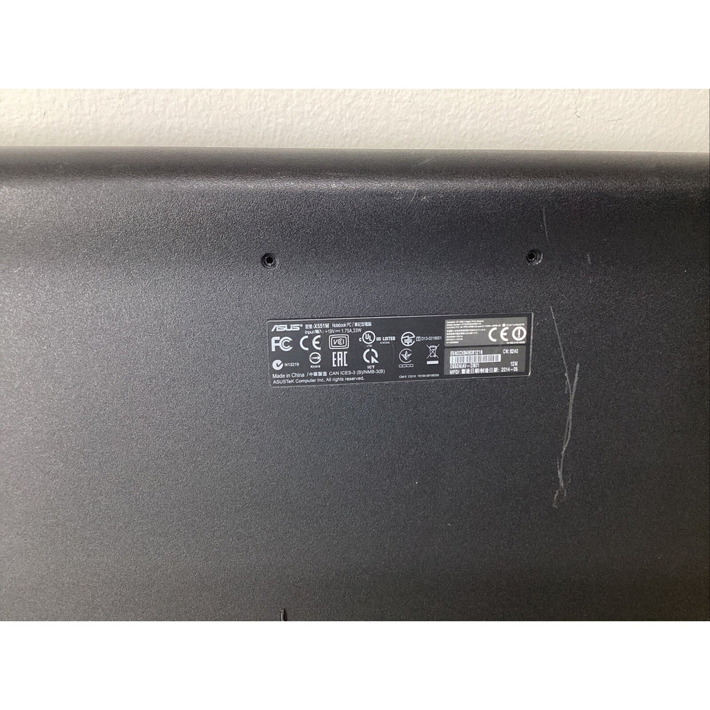 ASUS X551M 15" Laptop Intel Celeron N2830 8GB RAM No HDD - For Parts
