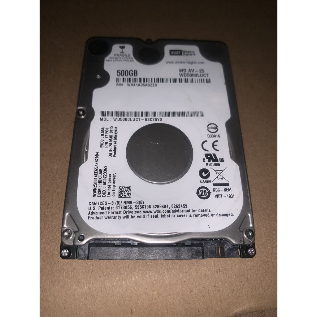 WD WD5000LUCT-63C26Y0 500GB 5400RPM 2.5" HDD Hard Disk Drive