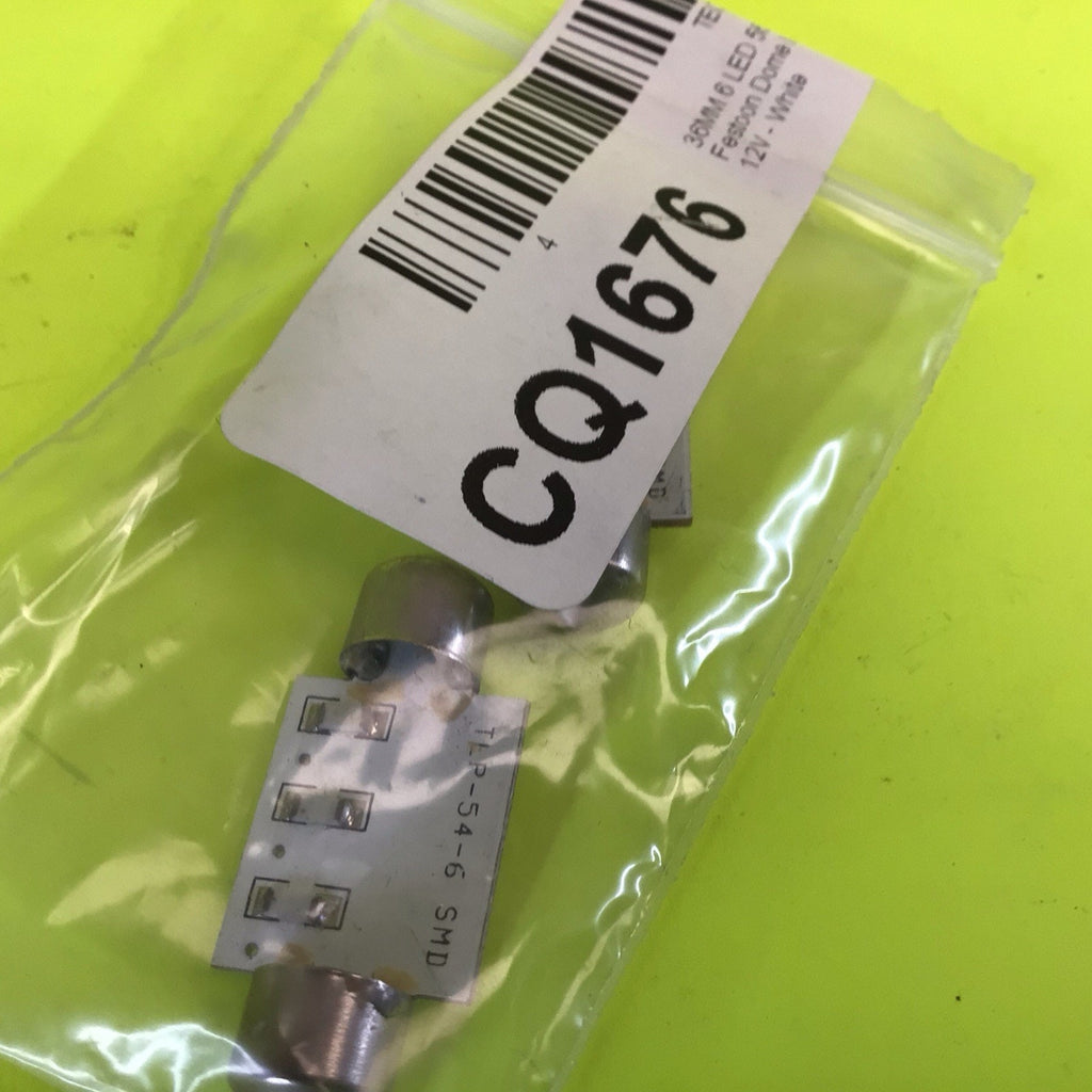 2 Pack of 36mm 5630 SMD LED Festoon Dome Light Bulb DC 12V White