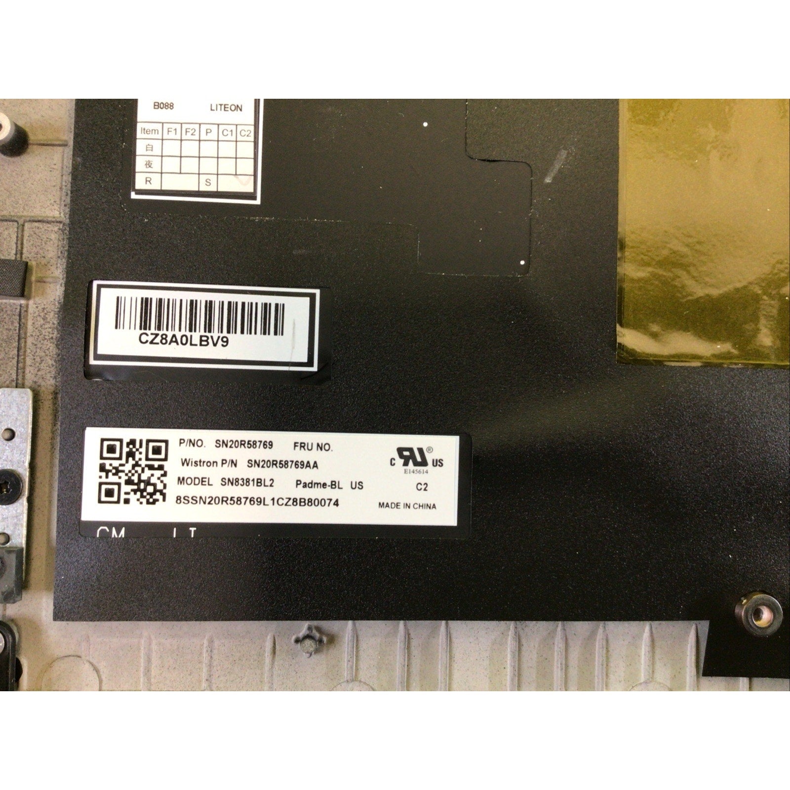 Lenovo Thinkpad P1 X1 Extreme Palmrest Touch Pad Assembly