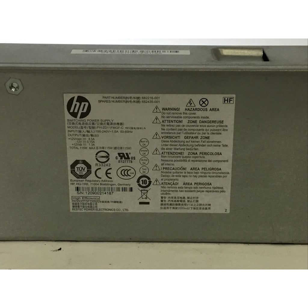 Genuine Bestec HP PSU FH-ZD11FMGF-C P/N 682216-001