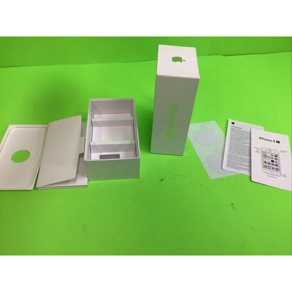 Apple iPhone 4S 8GB White Empty Box Only with Stickers and Insert