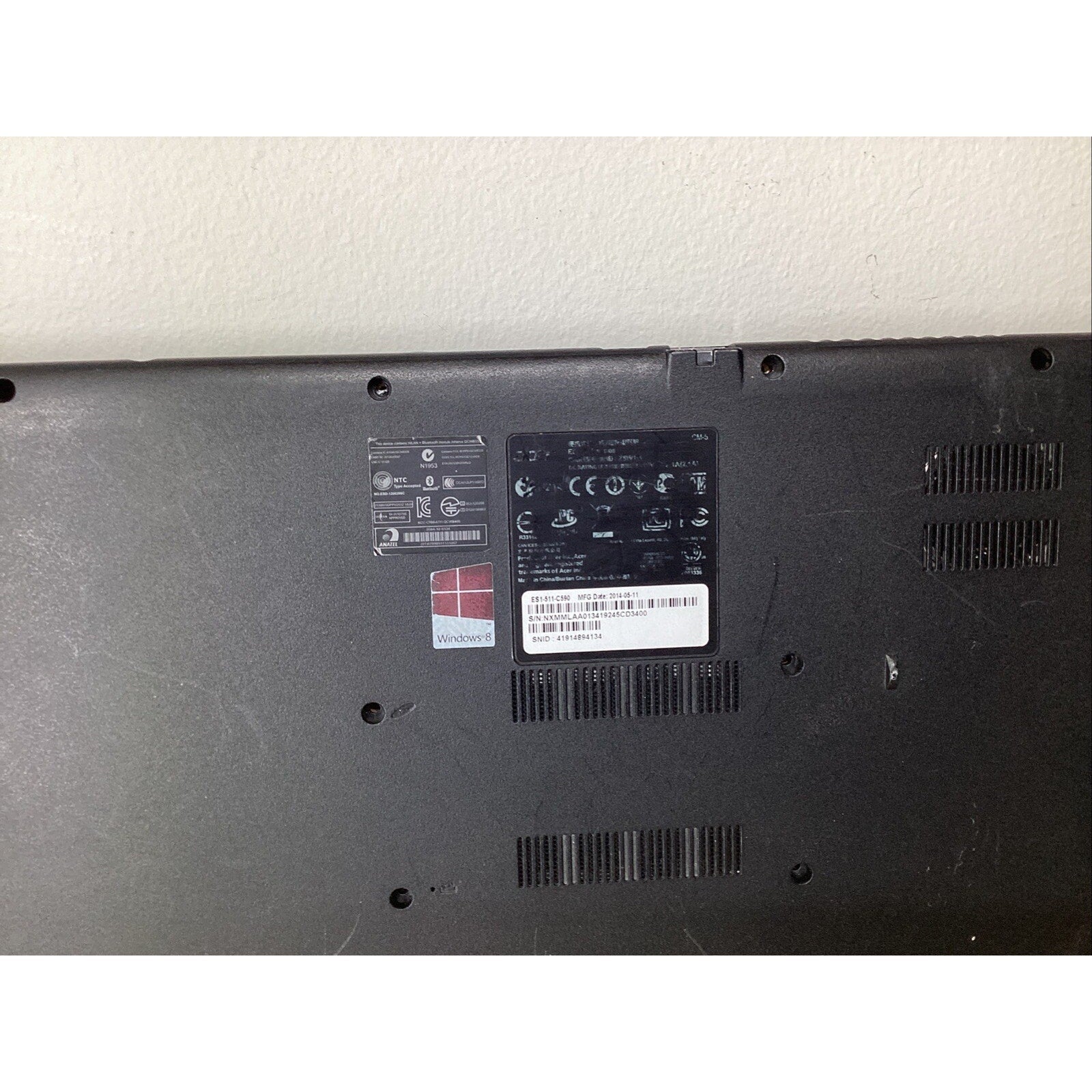 Acer Aspire E 15 E51-511- C590 Intel Celeron N2830 No HDD - For Parts