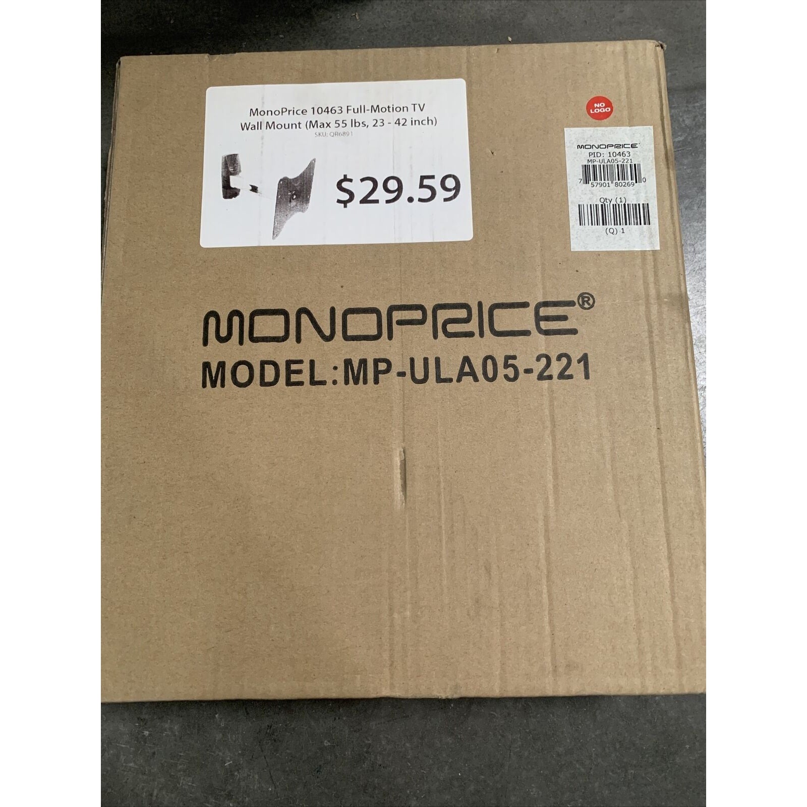 Full Motion Tv Wall Mount 23” - 42", Max 55lbs