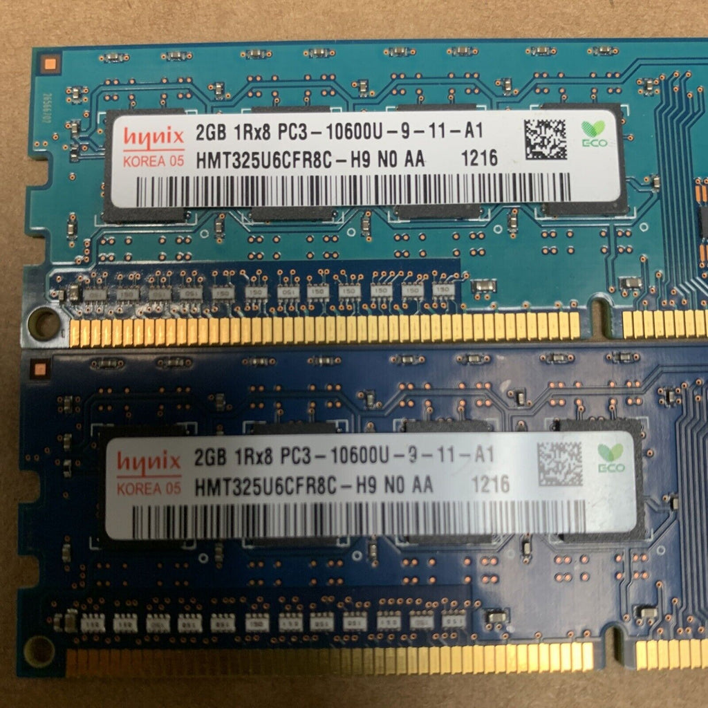 4GB Hynix 2 x 2GB DDR3 1333MHz PC3-10600U-9-11-A1 HMT325U6CFR8C-H9