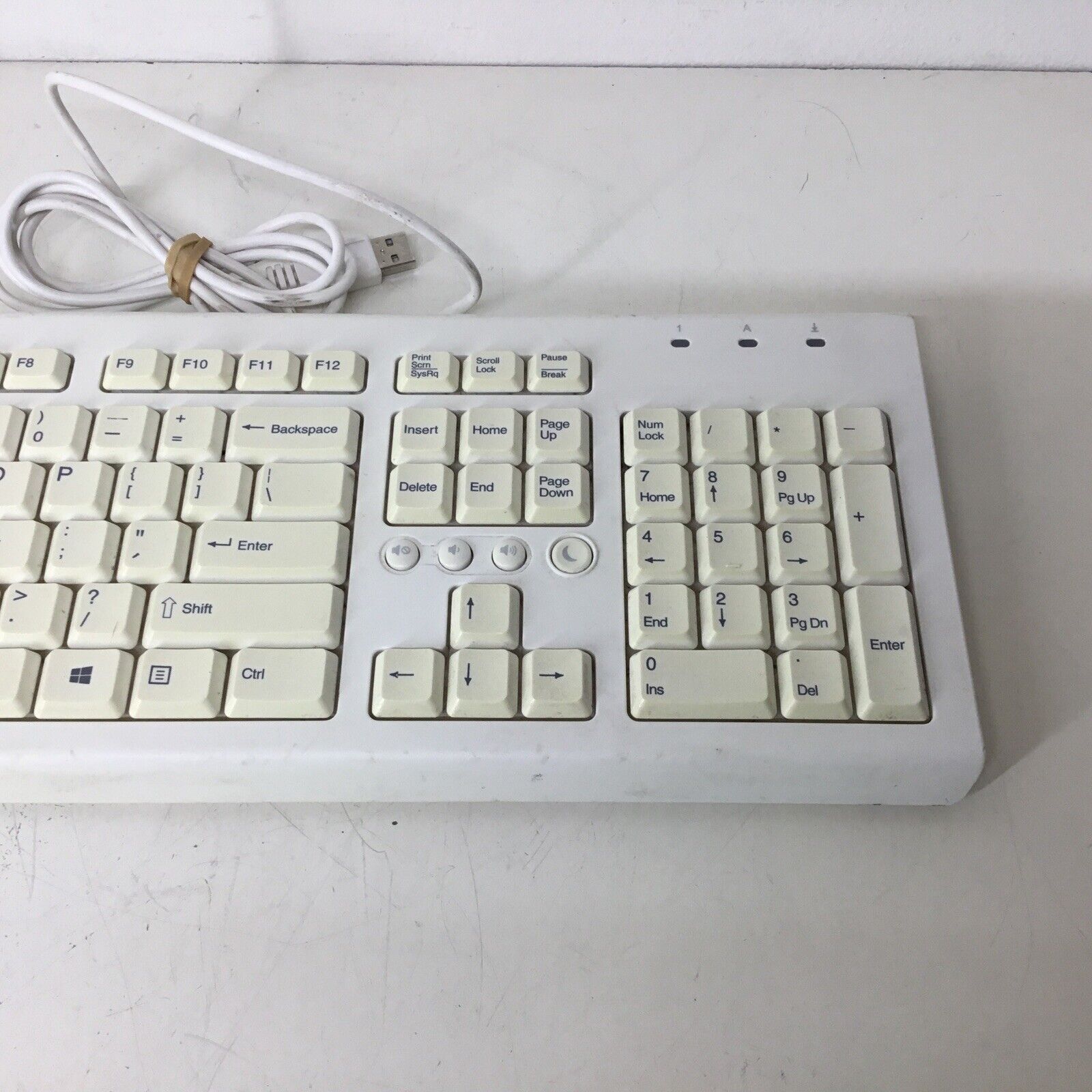 904367-001 HP Wired USB Keyboard White PR1101U