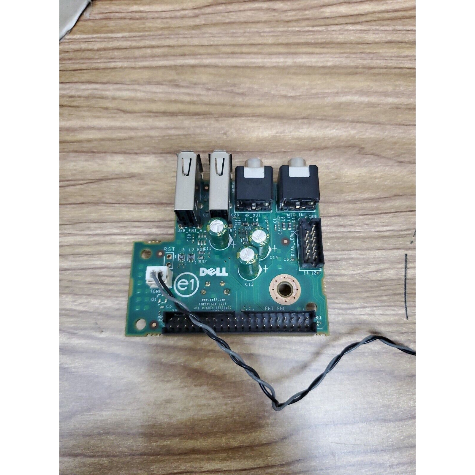 Dell UF888 0UF888 OR 0XW055 XW055 USB Audio I/O Panel Assembly TESTED