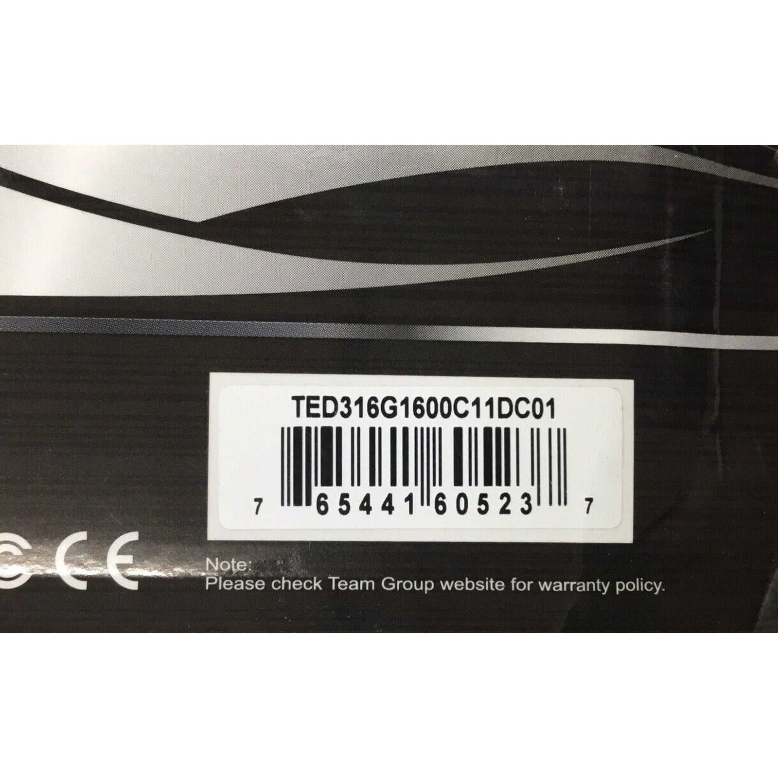 Team Group Elite DDR3 8GB Kit 2x4GB 1600MHz PC3-12800 Memory TED316G1600C11DC01