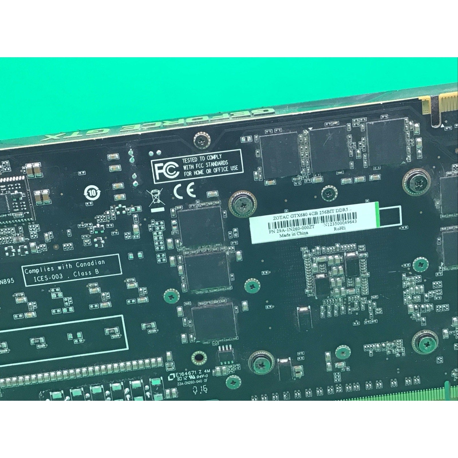 Zotac Nvidia GTX 680 FOR PARTS or REPAIR