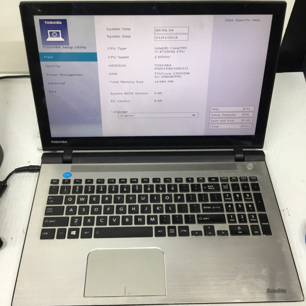 Toshiba Satellite S55t-C522 i7-4720HQ 16GB Ram For Parts READ DESC