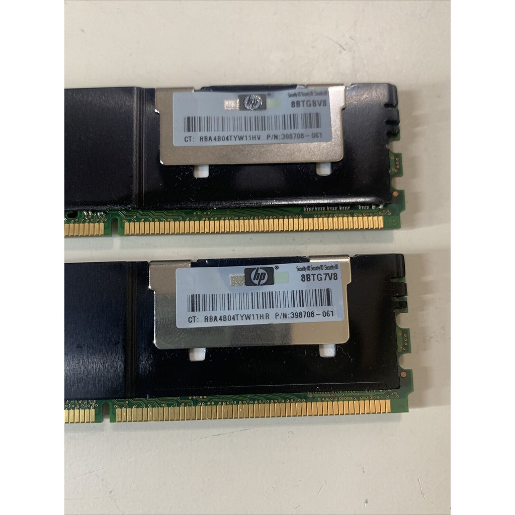 ELPIDA 8GB (2X4GB) PC2-5300F DDR2 ECC Server Memory EBE41FE4ACFT-6E-E 398708-061