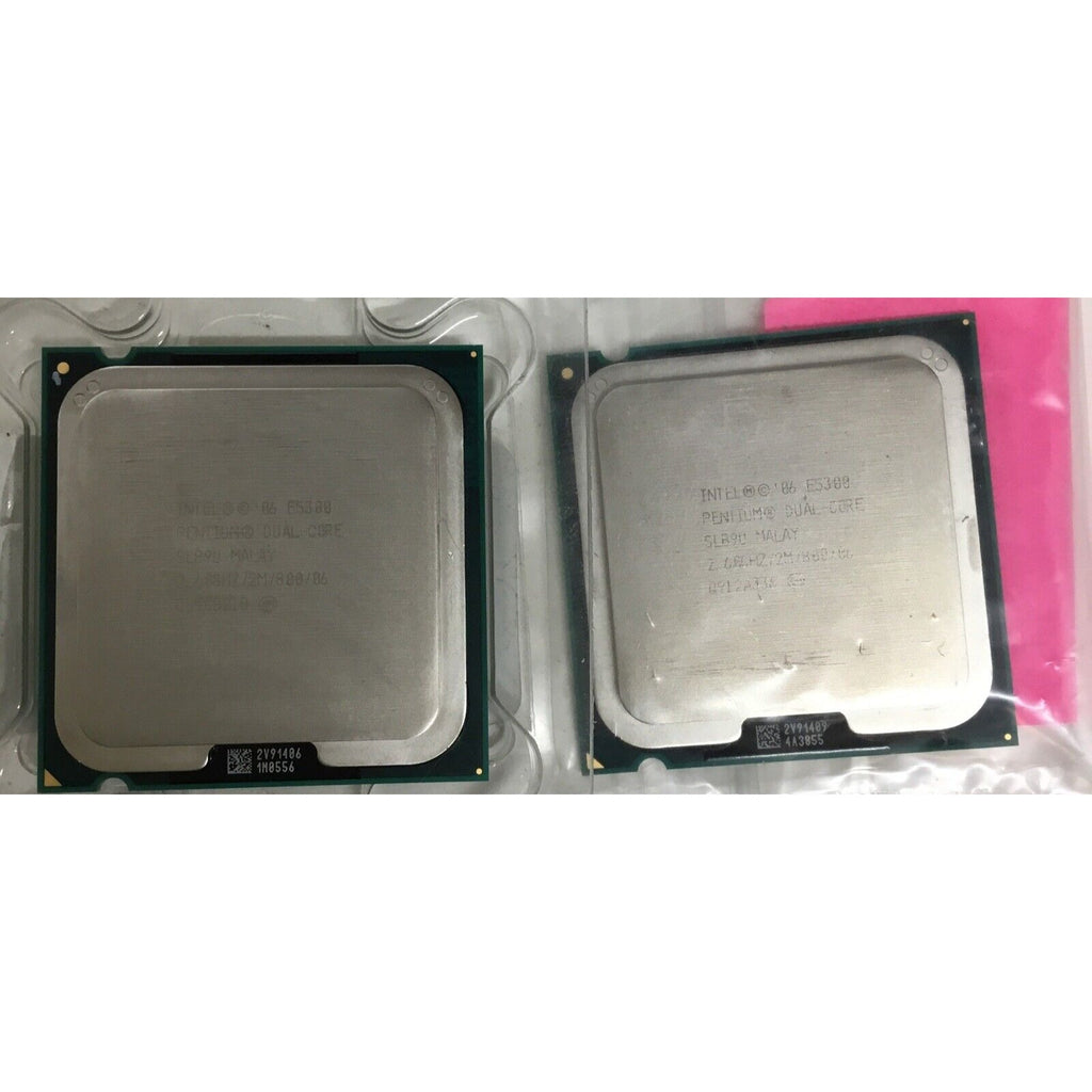 Lot of 2 Intel Pentium E5300 SLB9U 2.60ghz Dual Core CPU Processor