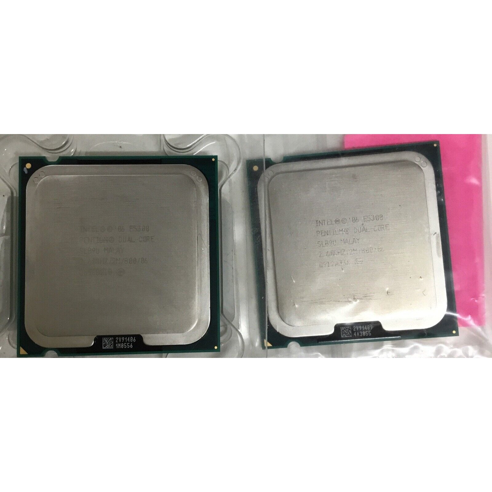Lot of 2 Intel Pentium E5300 SLB9U 2.60ghz Dual Core CPU Processor