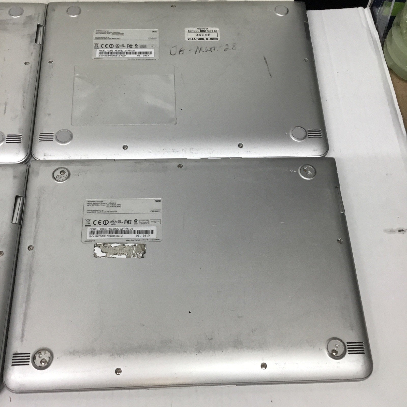LOT OF 4 Samsung Chromebook (XE303C12-A01US) 11.6" For Parts