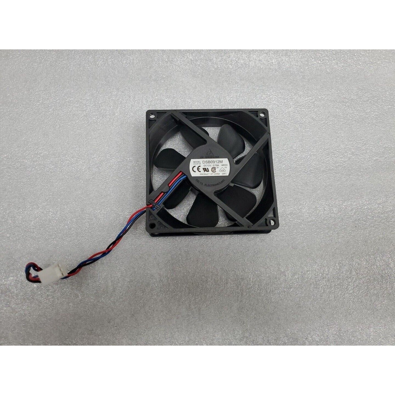 Delta DSB0912M HP/Dell 92 mm 3-Pin 12V 0.19A Black Cooling Fan