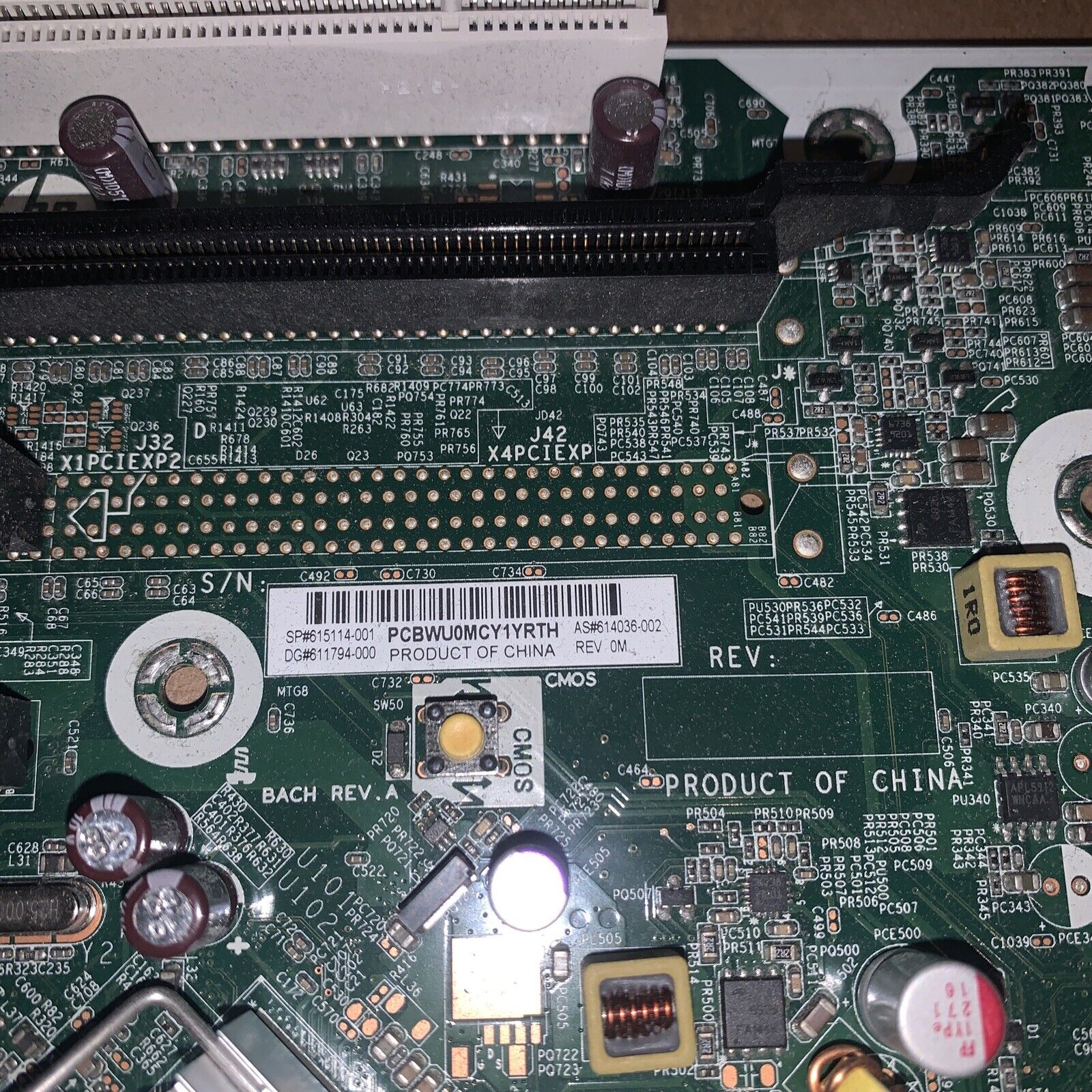 HP 6200 SFF 615114-001 611794-000 614036-002 Motherboard Only - No IO Shield