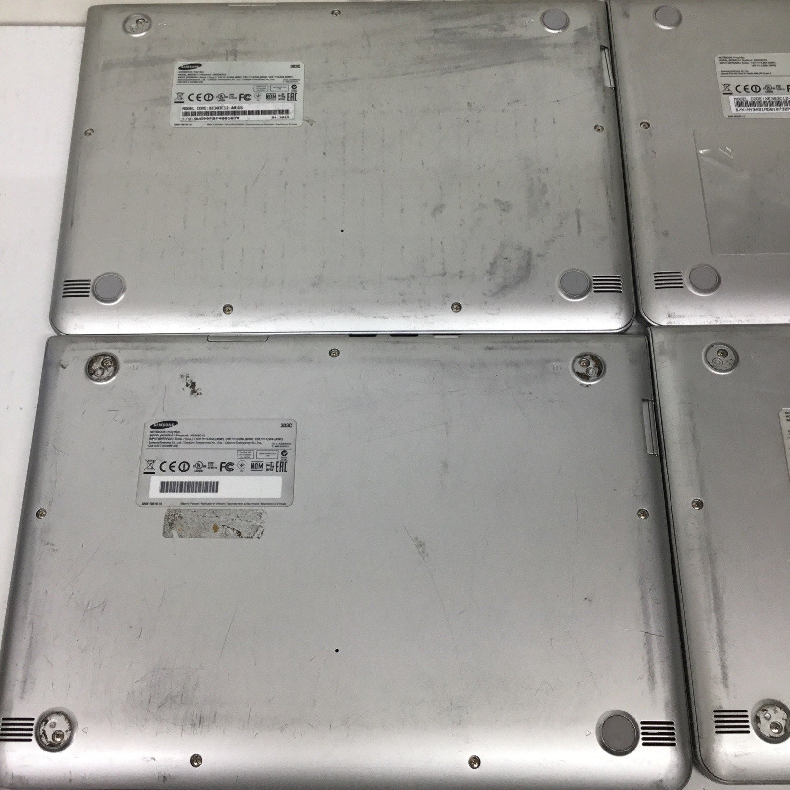 LOT OF 4 Samsung Chromebook (XE303C12-A01US) 11.6" For Parts