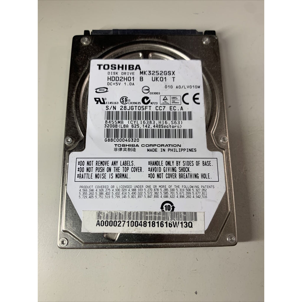 Toshiba MK3252GSX 320GB Internal 5400RPM 2.5" (HDD2H01) HDD