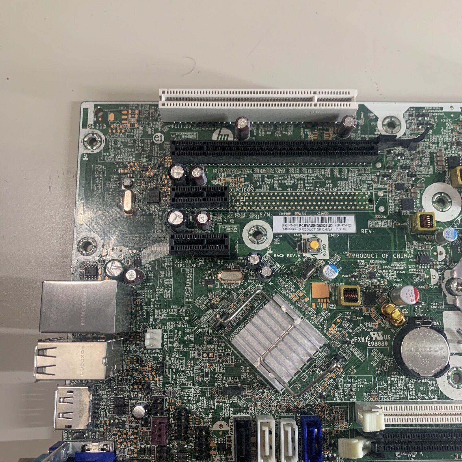 HP 615114-001 Pro Microtower Desktop Motherboard, LGA 1155, Intel