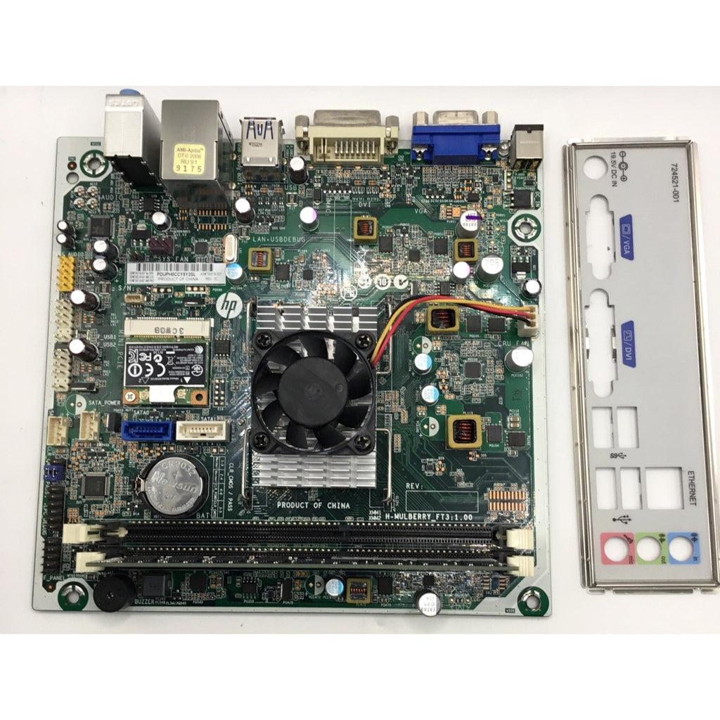 HP 739318-001 Slimline 110 Motherboard AMD A4-5000 1.5GHz+ 4GB DDR3 + CPU cooler