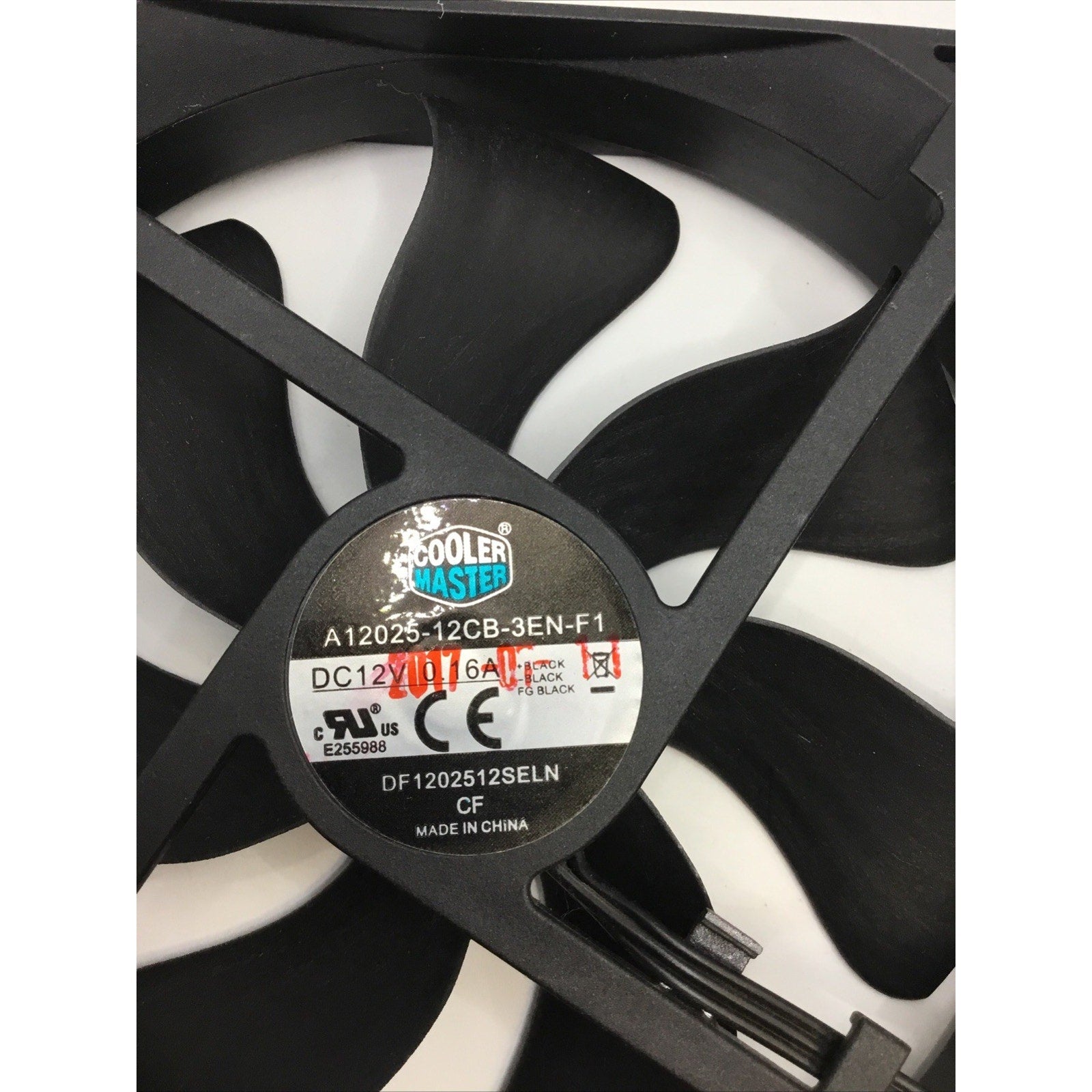 2x A12025-12CB-3BN-F1 DF1202512SELN | Cooler Master Chassis Fan DC12V 0.16A