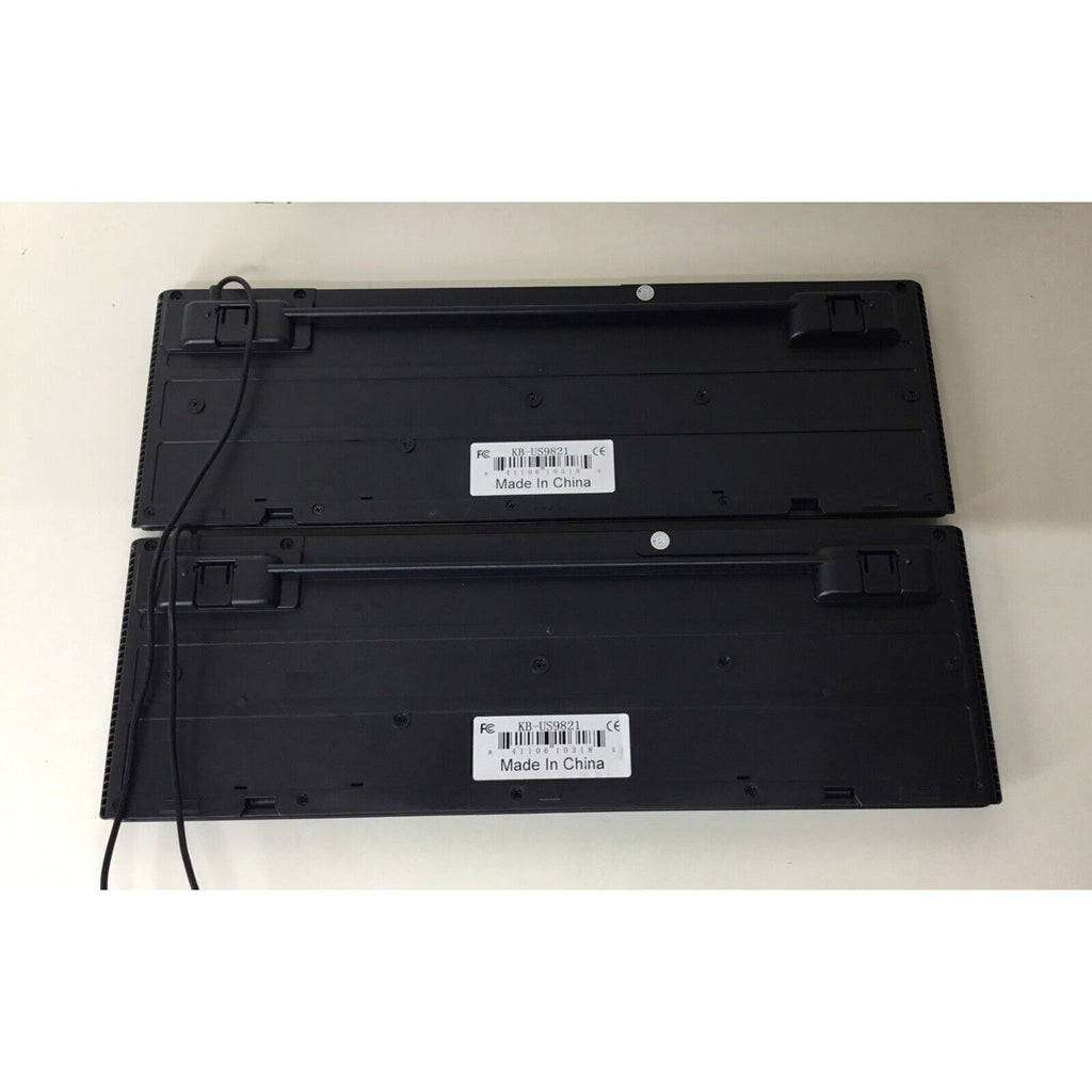 Lot of 2 - iMicro 104-key USB Wired Keyboard KB-US9821