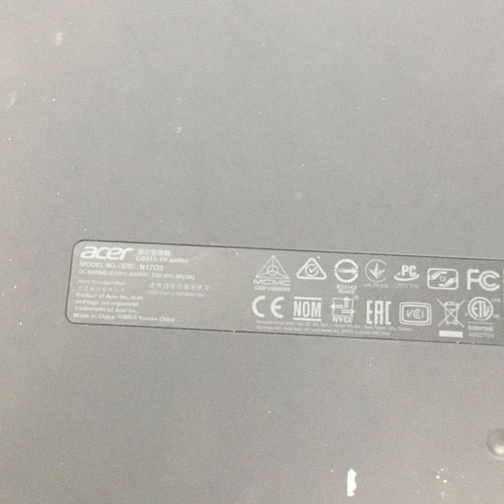 Acer Chromebook CB515-1HT-P39B 15.6" FOR PARTS READ DESC