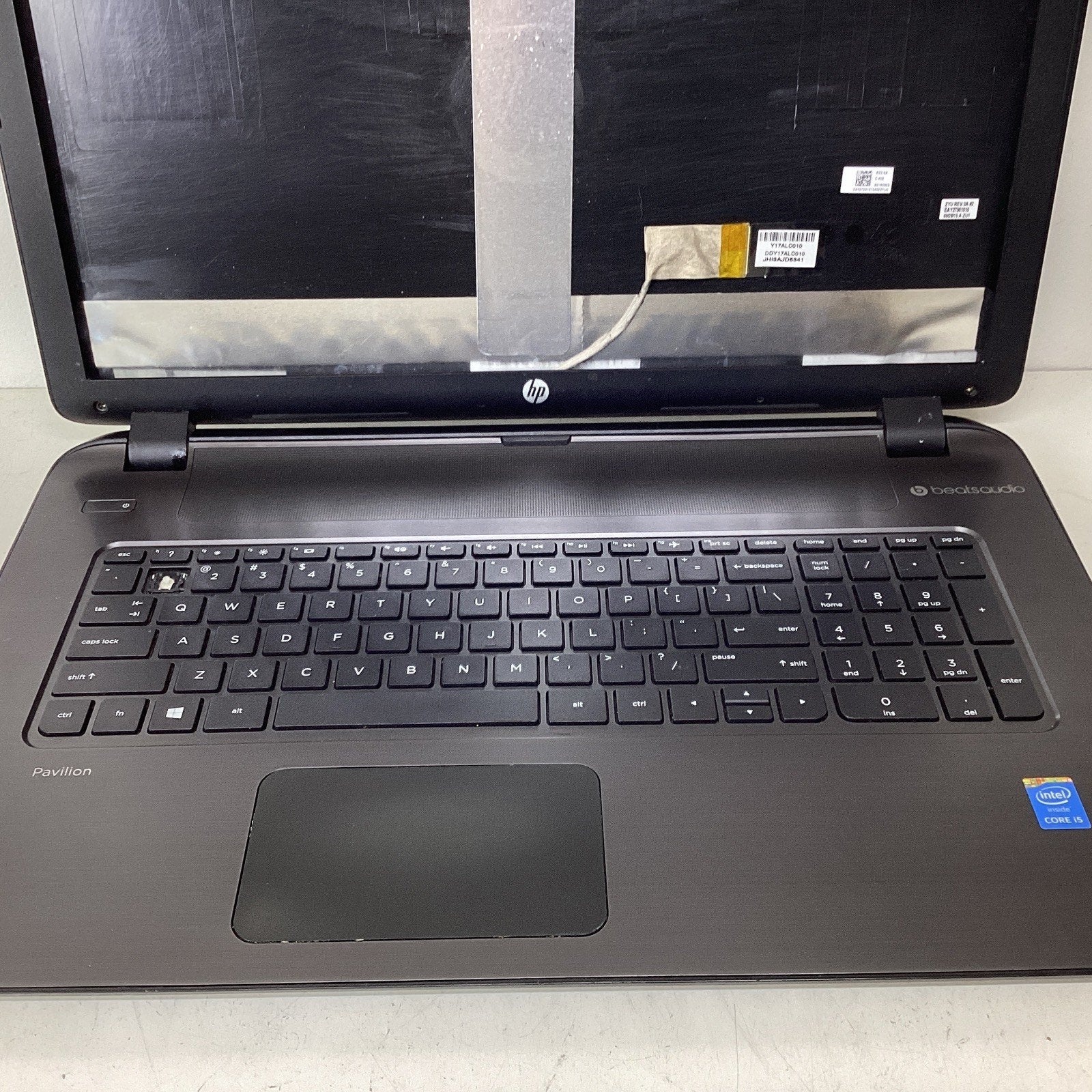 HP Notebook 17-p120wm 17.3" Laptop Intel Core i5 Missing Parts Read - For Parts