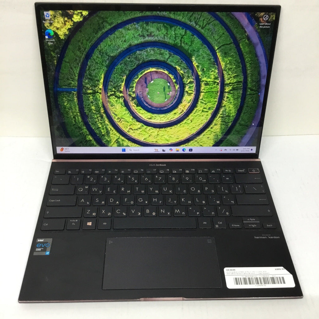 Asus ZenBook S Ultra Slim Laptop i7-1165G7 1GB/1TB 13.9 UX393E Greek Keyboard